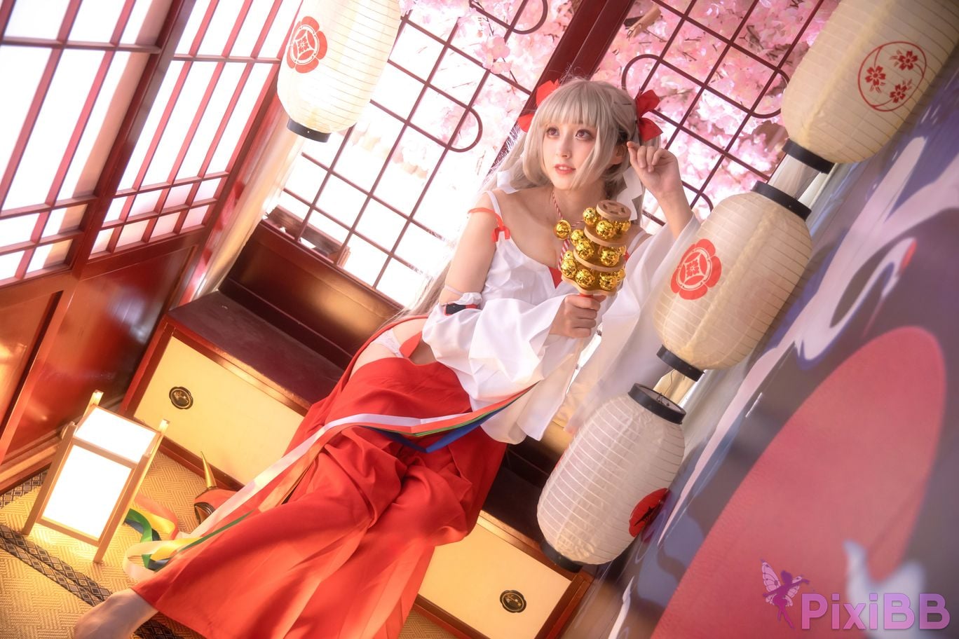Cosplayer Luisa zero yarn azur lane Awesome shrine maiden PixiBB.COM 009