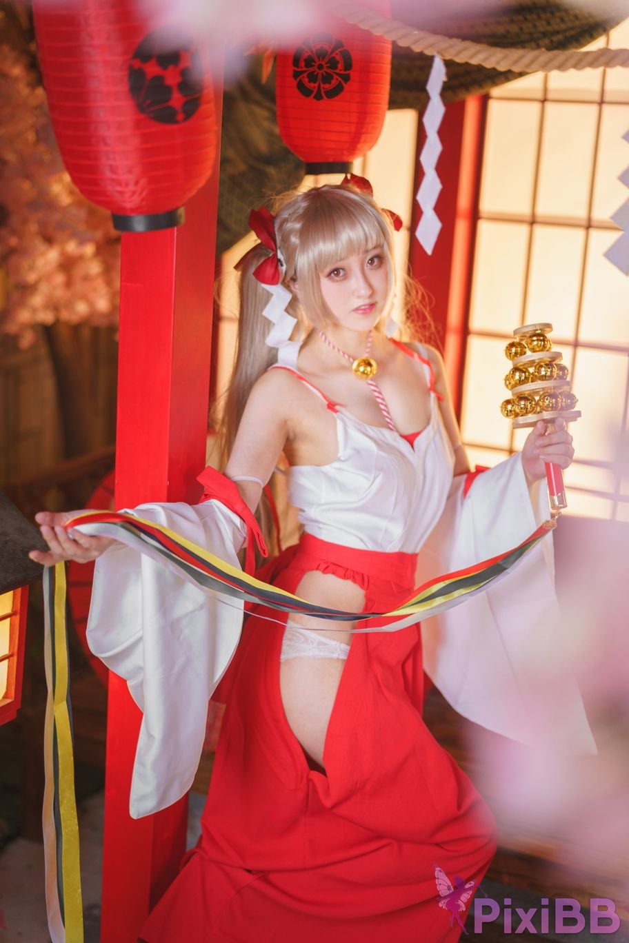 Cosplayer Luisa zero yarn azur lane Awesome shrine maiden PixiBB.COM 013