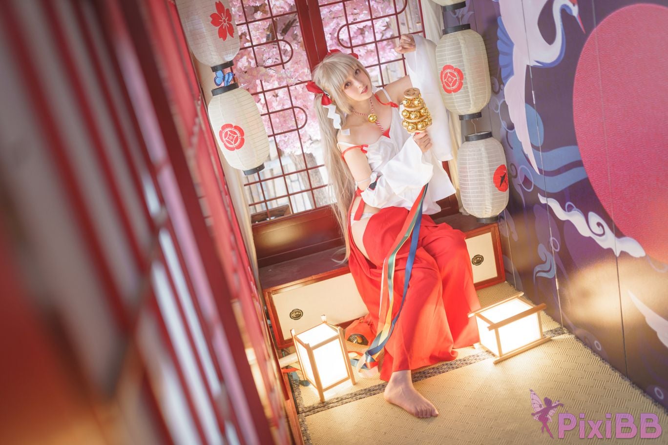 Cosplayer Luisa zero yarn azur lane Awesome shrine maiden PixiBB.COM 014