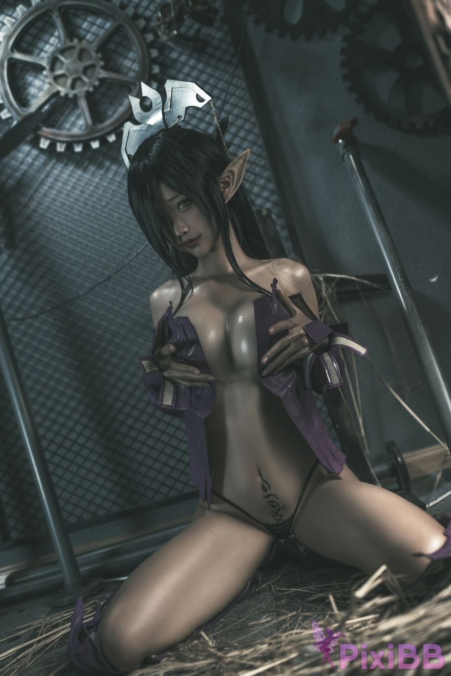 Coser chunmomo chunmomo Black Beast Queen PixiBB.COM 089