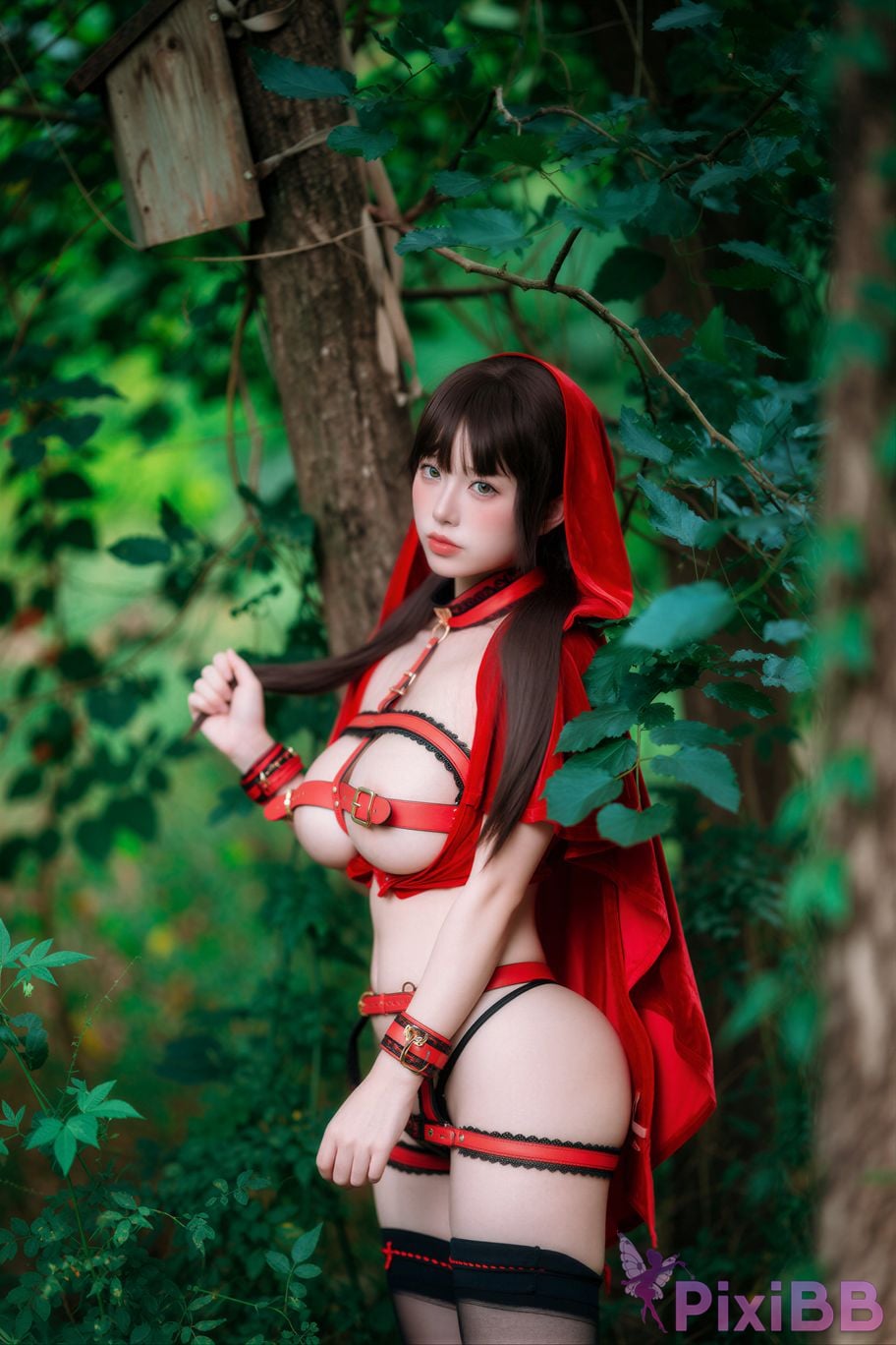 AI Enhanced DJAWA Photo DDiDDi Cheeky Red Riding Hood PixiBB.COM 022