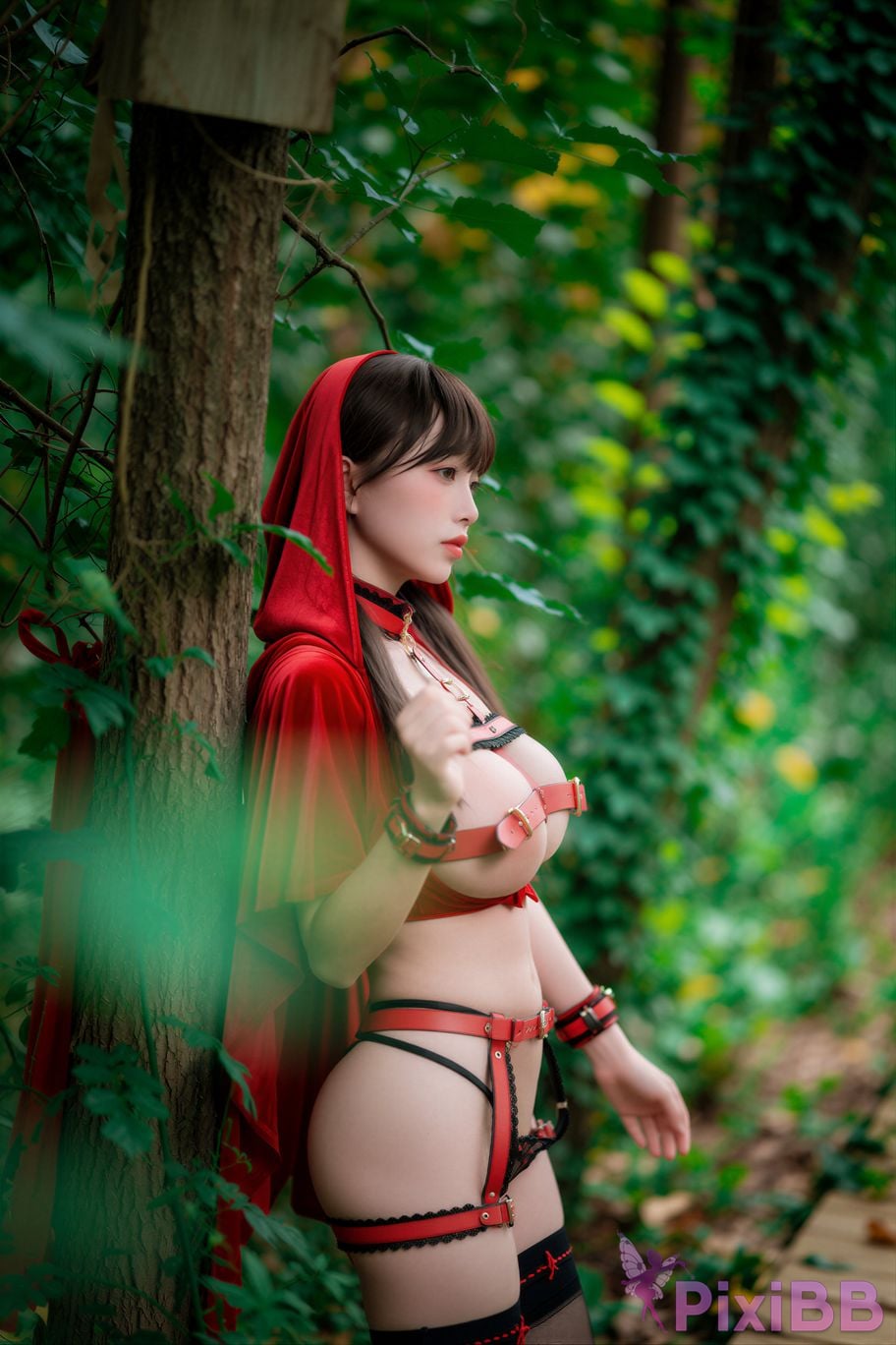 AI Enhanced DJAWA Photo DDiDDi Cheeky Red Riding Hood PixiBB.COM 023