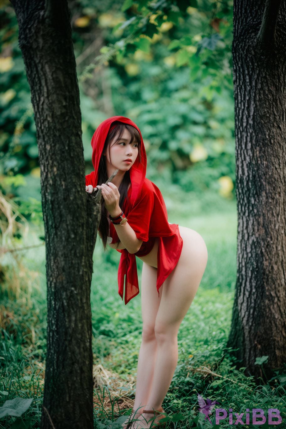 AI Enhanced DJAWA Photo DDiDDi Cheeky Red Riding Hood PixiBB.COM 063