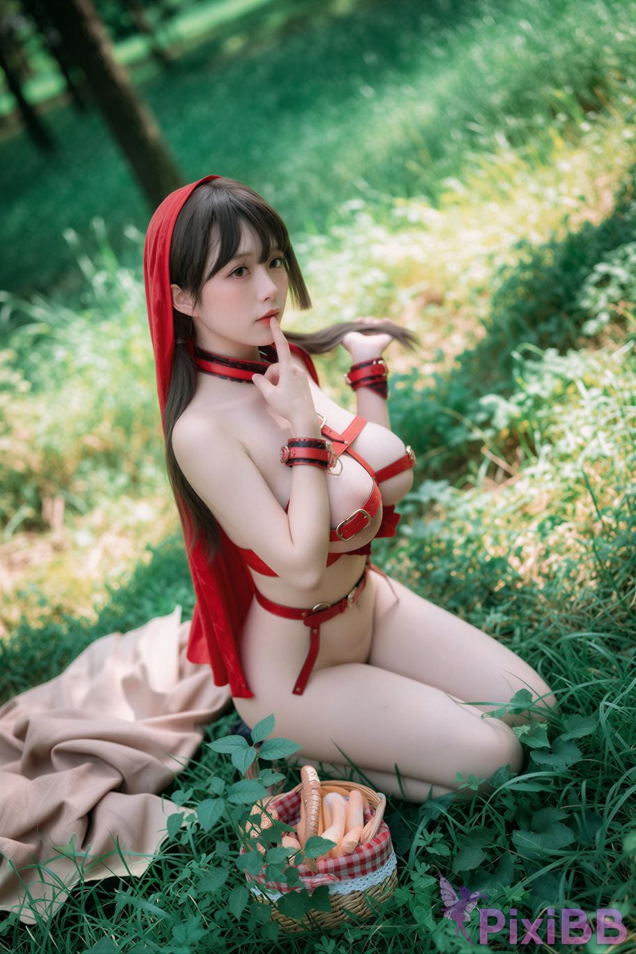 AI Enhanced DJAWA Photo DDiDDi Cheeky Red Riding Hood PixiBB.COM 079