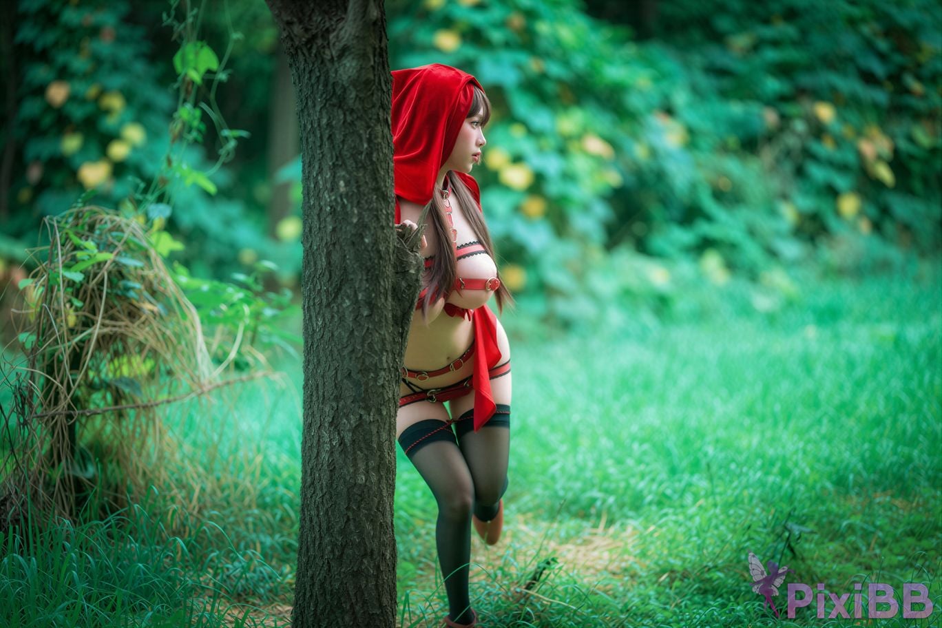 AI Enhanced DJAWA Photo DDiDDi Cheeky Red Riding Hood PixiBB.COM 088