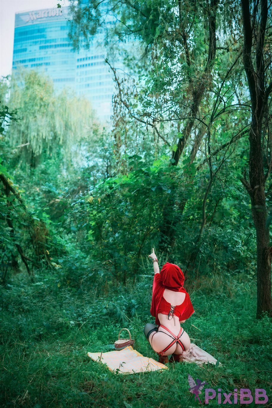 AI Enhanced DJAWA Photo DDiDDi Cheeky Red Riding Hood PixiBB.COM 120