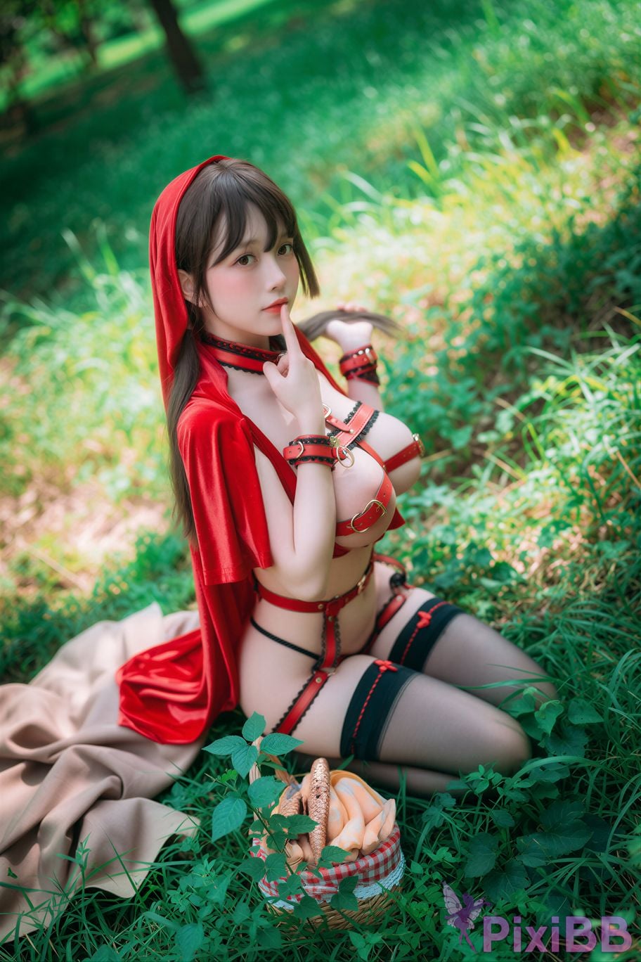 AI Enhanced DJAWA Photo DDiDDi Cheeky Red Riding Hood PixiBB.COM 154