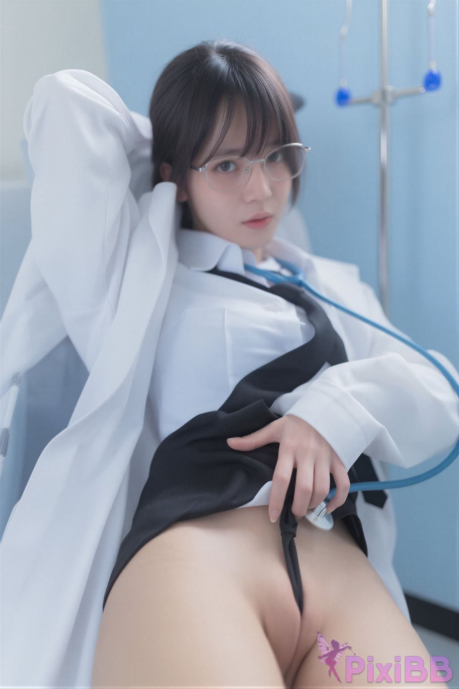 AI Enhanced Yeha Your Majesty School Nurse PixiBB.COM 048