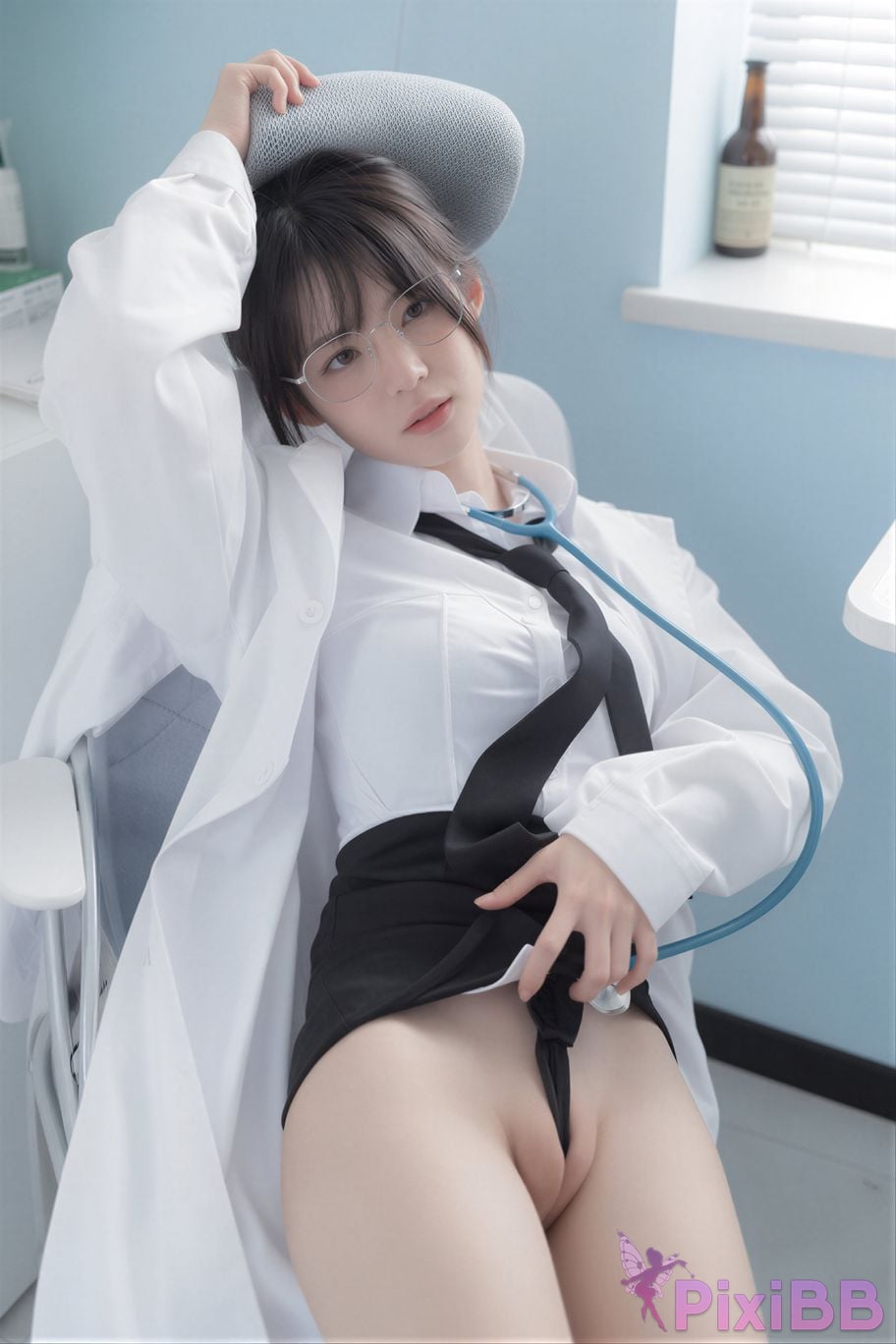 AI Enhanced Yeha Your Majesty School Nurse PixiBB.COM 053