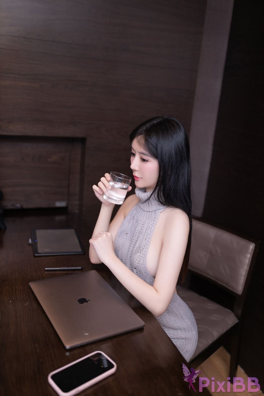 No watermark for in app purchases Xie Xiaoan backless sweater PixiBB.COM 027.JPG