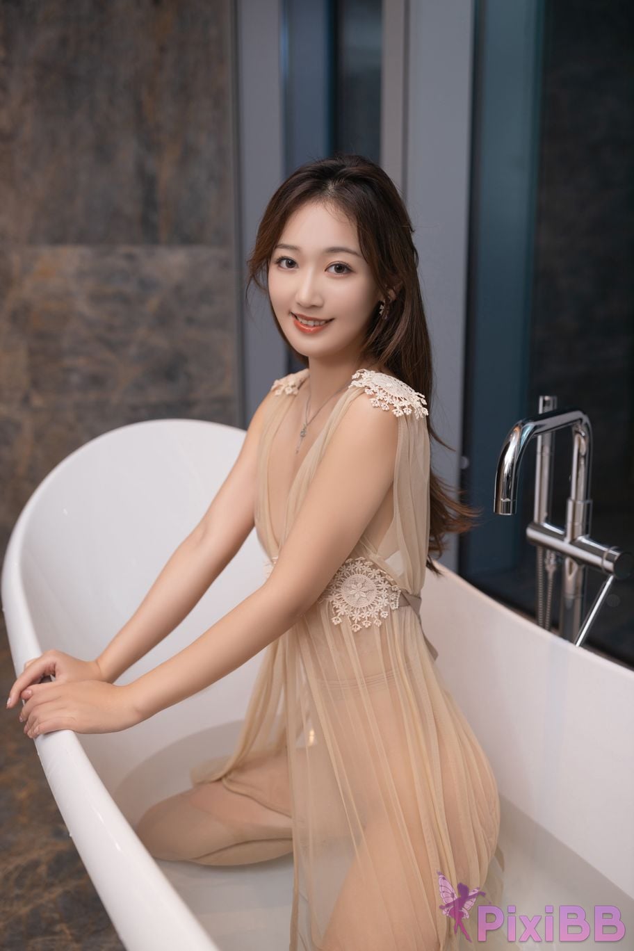 No watermark for in app purchases Tang An Qi Anqi Gauze vacuum stockings PixiBB.COM 061