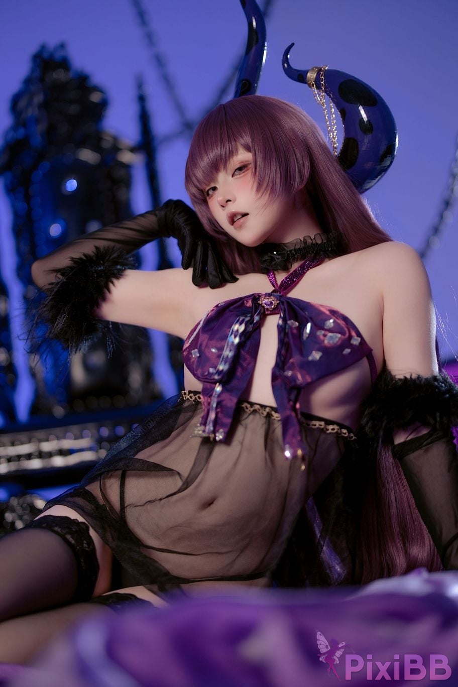Cosplayer Island fish azur lane queen anne The call of secret embrace PixiBB.COM 011
