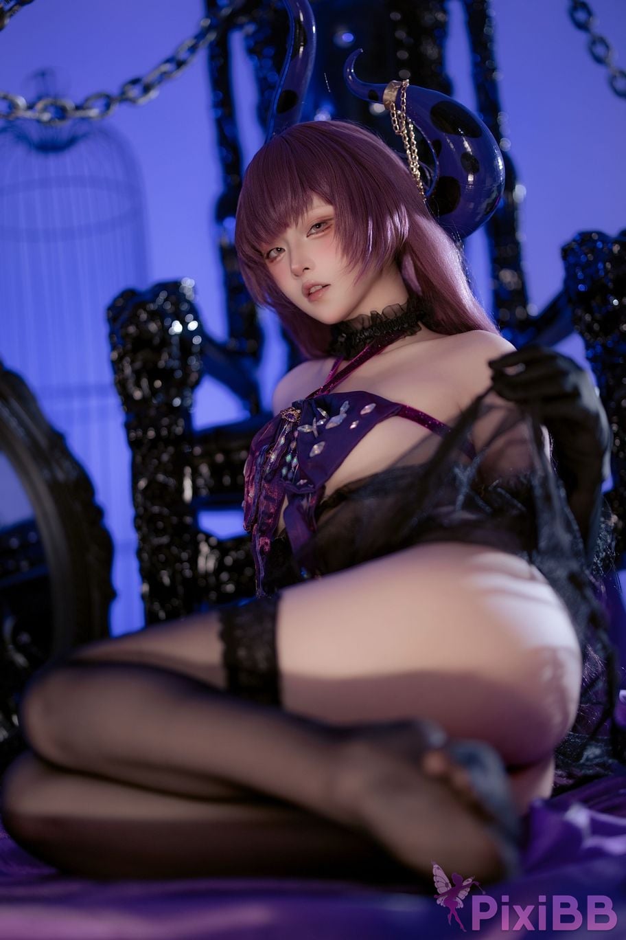 Cosplayer Island fish azur lane queen anne The call of secret embrace PixiBB.COM 023