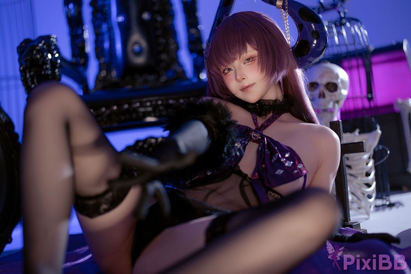 Cosplayer Island fish azur lane queen anne The call of secret embrace PixiBB.COM 028