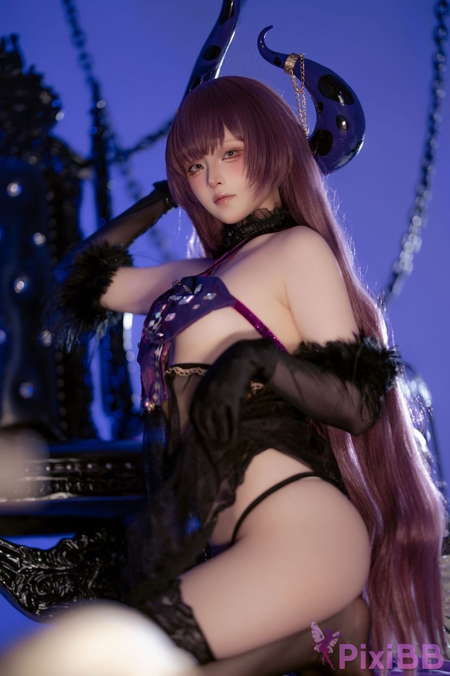Cosplayer Island fish azur lane queen anne The call of secret embrace PixiBB.COM 042