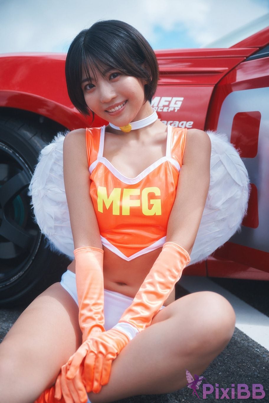 Japanese Idol Moeka Sasaki Moekou Ren Tojo Hiroshi MFG Angels 2023 Yanmaga Azaru YM2023 Issue 45 Unpublished Cut Digital Photo Album PixiBB.COM 028