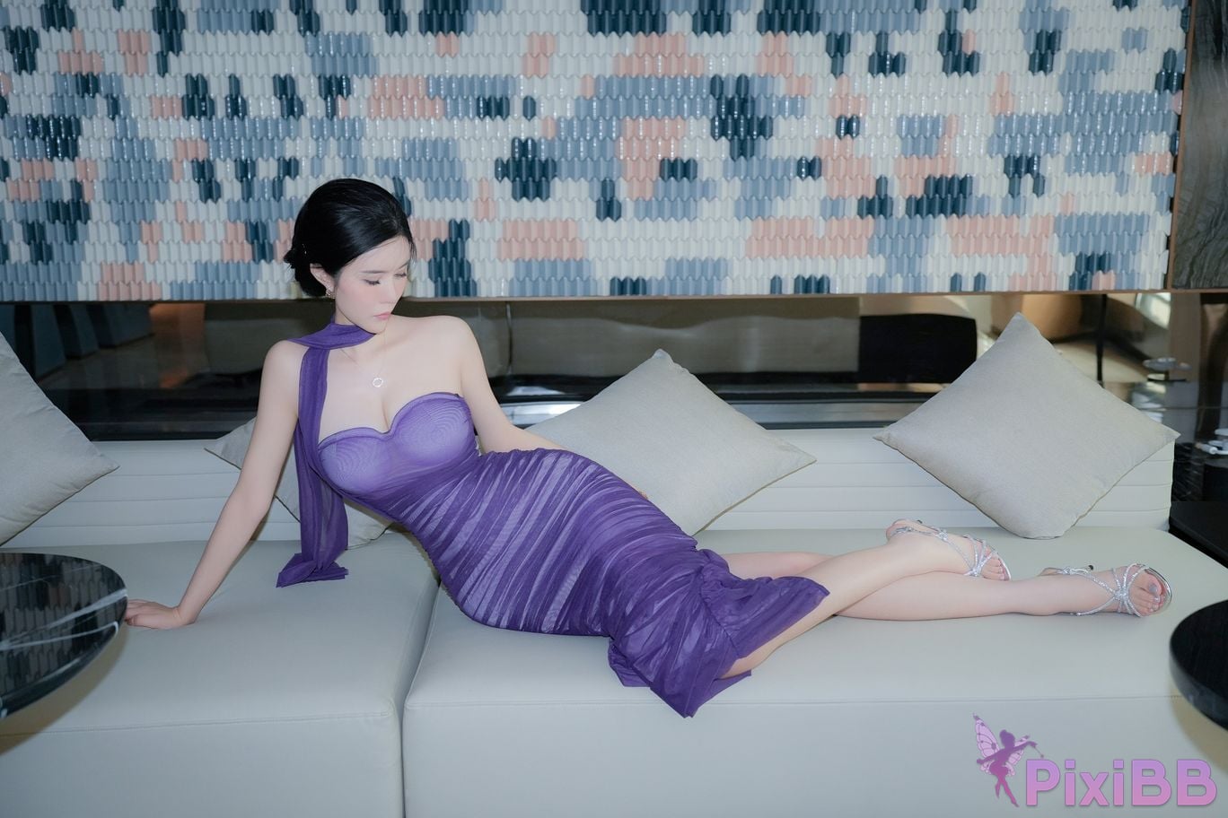 No watermark for in app purchases Late Su susu purple dress PixiBB.COM 008