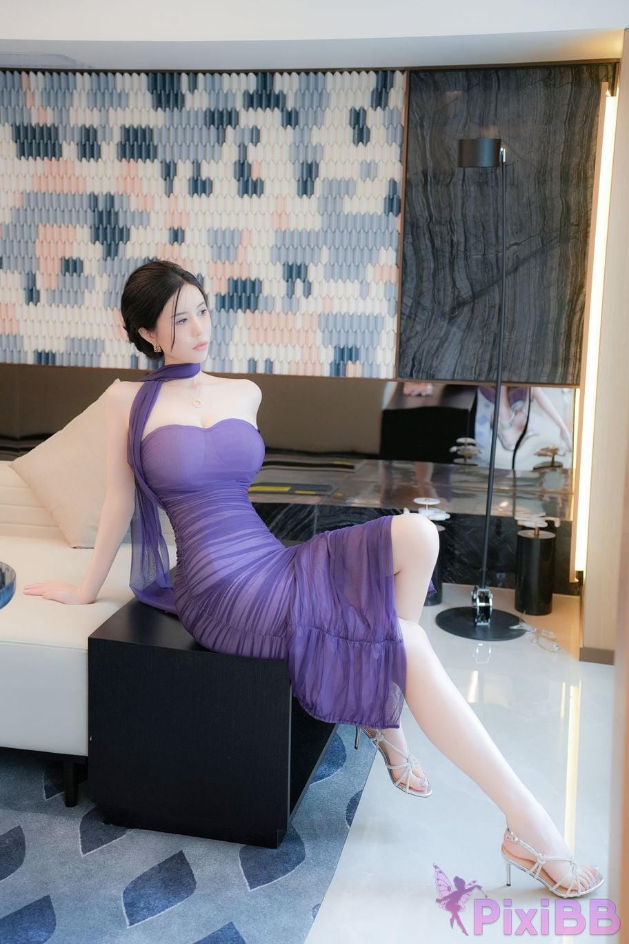 No watermark for in app purchases Late Su susu purple dress PixiBB.COM 012
