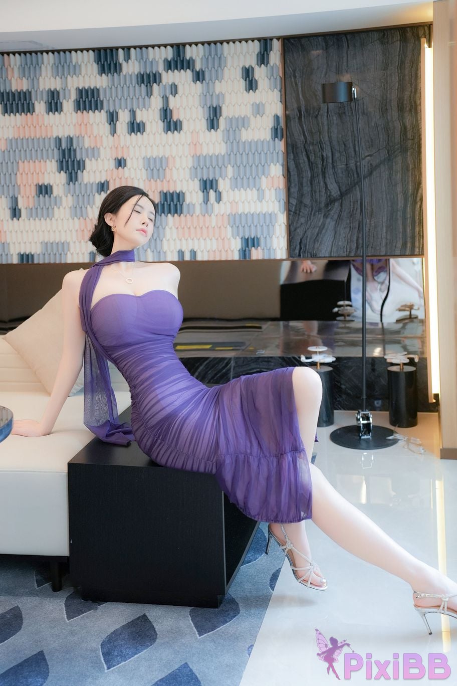 No watermark for in app purchases Late Su susu purple dress PixiBB.COM 013