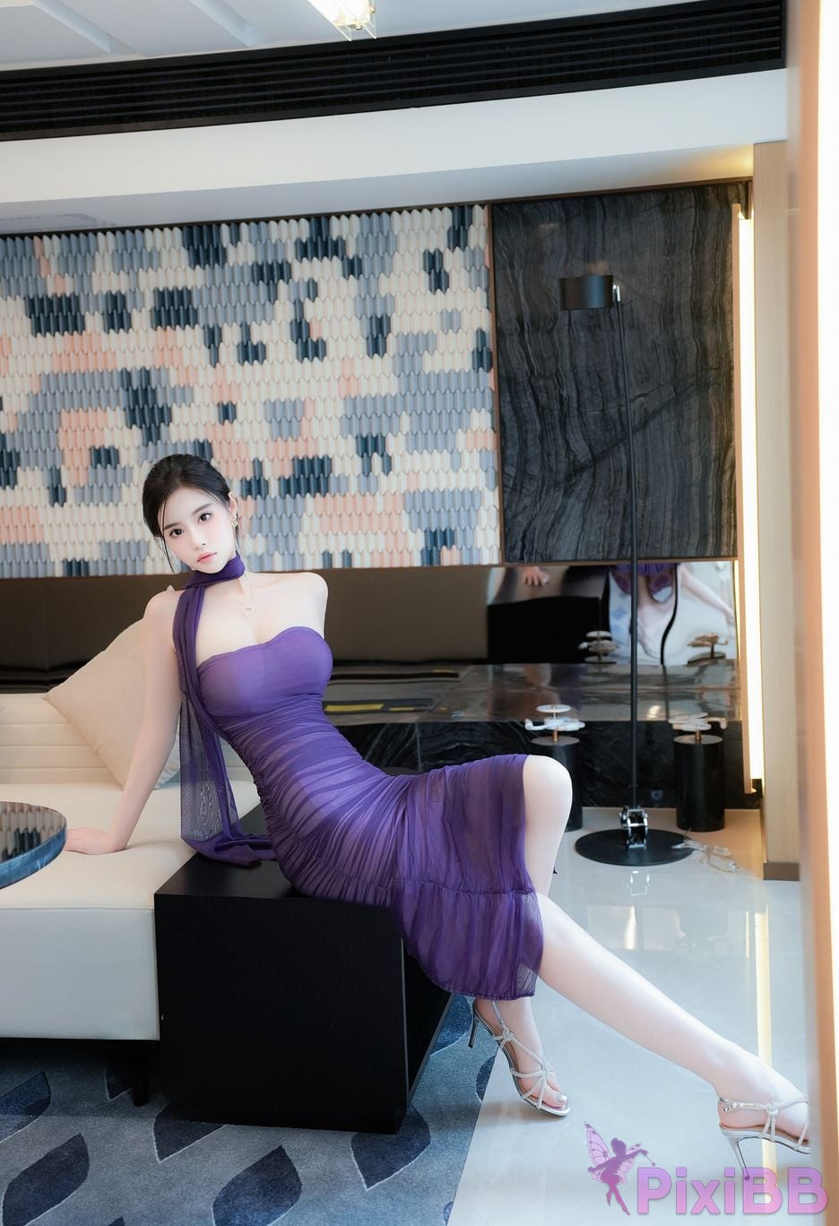 No watermark for in app purchases Late Su susu purple dress PixiBB.COM 039