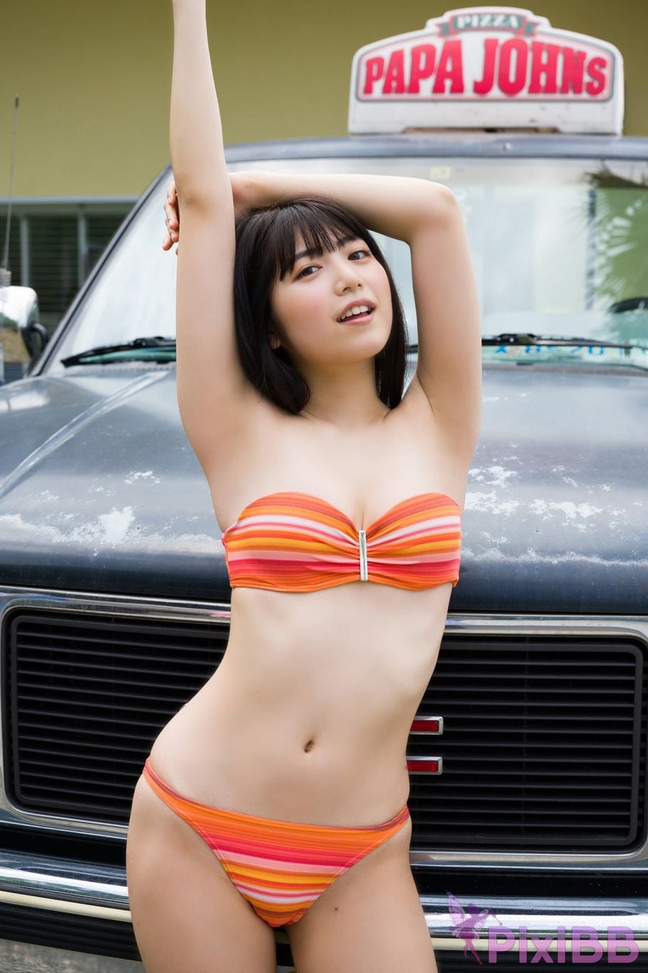 Japanese Idol Rio Yoshida Risakura cartoon action digital photo collection transparent summer PixiBB.COM 009