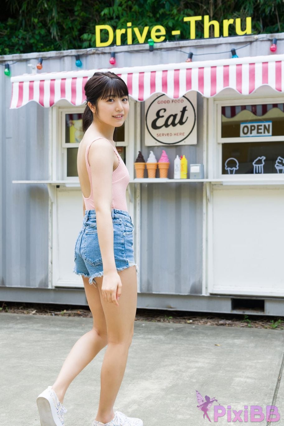 Japanese Idol Rio Yoshida Risakura cartoon action digital photo collection transparent summer PixiBB.COM 014