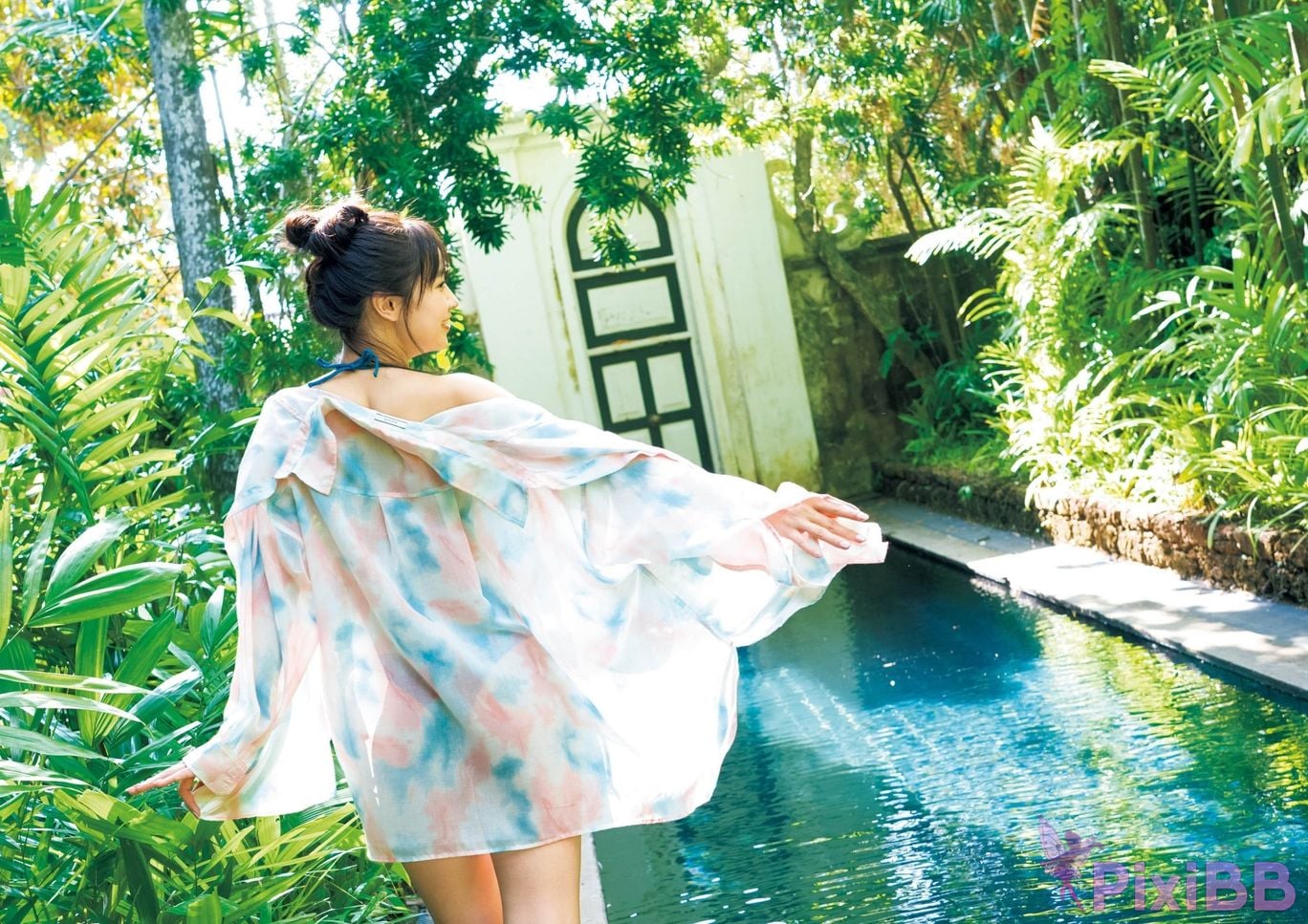 Japanese Idol Aoi Mizobata gou duan kui 1st photo collection Stay blue PixiBB.COM 076