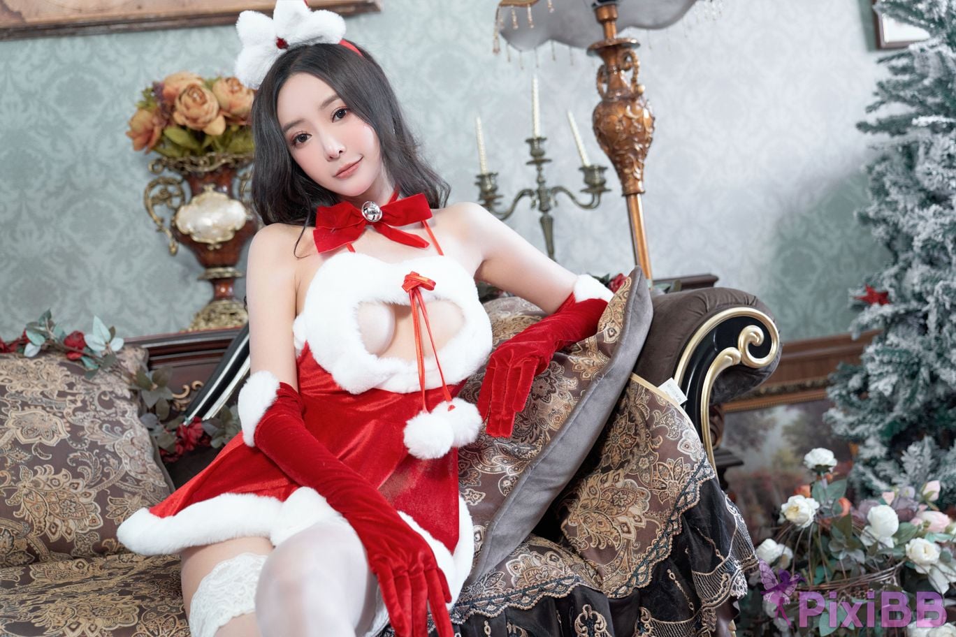 No watermark for in app purchases Wang Xinyao Yanni Christmas costumes PixiBB.COM 008