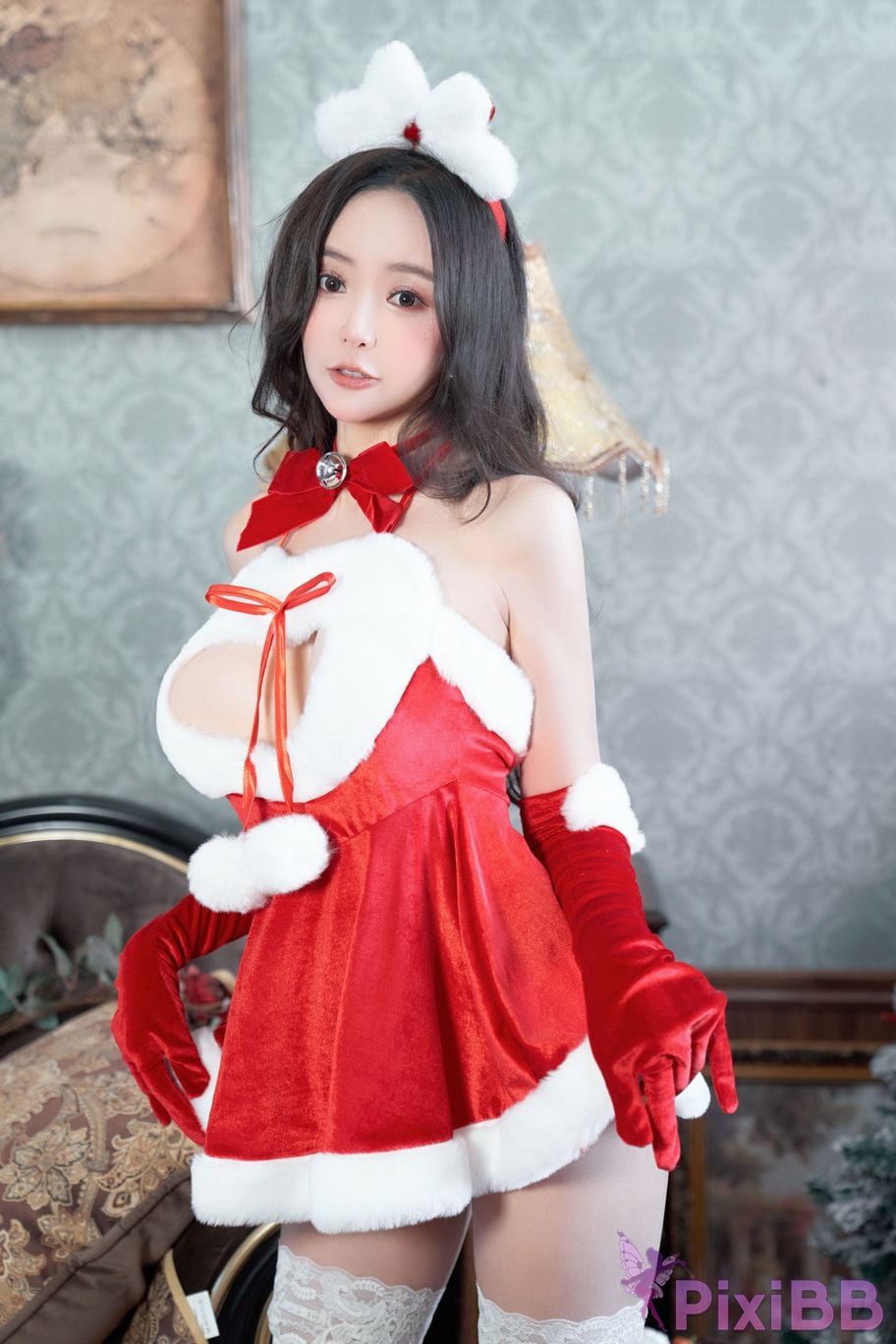 No watermark for in app purchases Wang Xinyao Yanni Christmas costumes PixiBB.COM 028