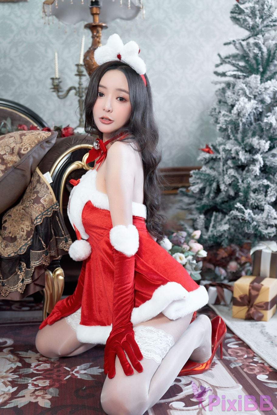 No watermark for in app purchases Wang Xinyao Yanni Christmas costumes PixiBB.COM 033