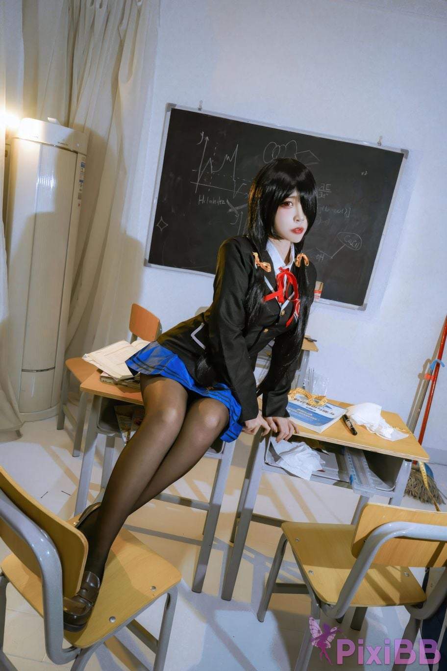 Cosplayer Second Assistant Nisa Tokisaki Kurumi uniform PixiBB.COM 003