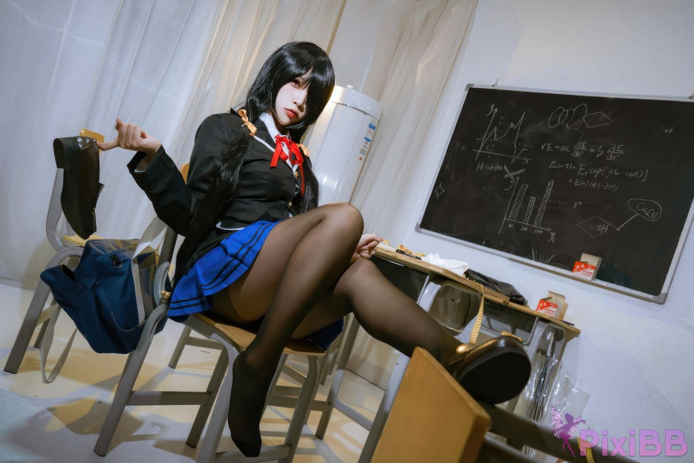 Cosplayer Second Assistant Nisa Tokisaki Kurumi uniform PixiBB.COM 011
