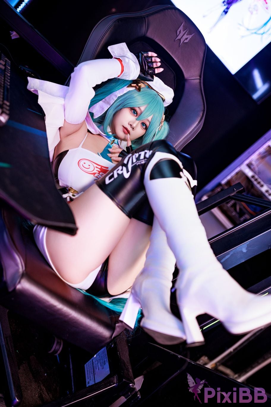 Cosplayer A Xuexue racing MIKU PixiBB.COM 015