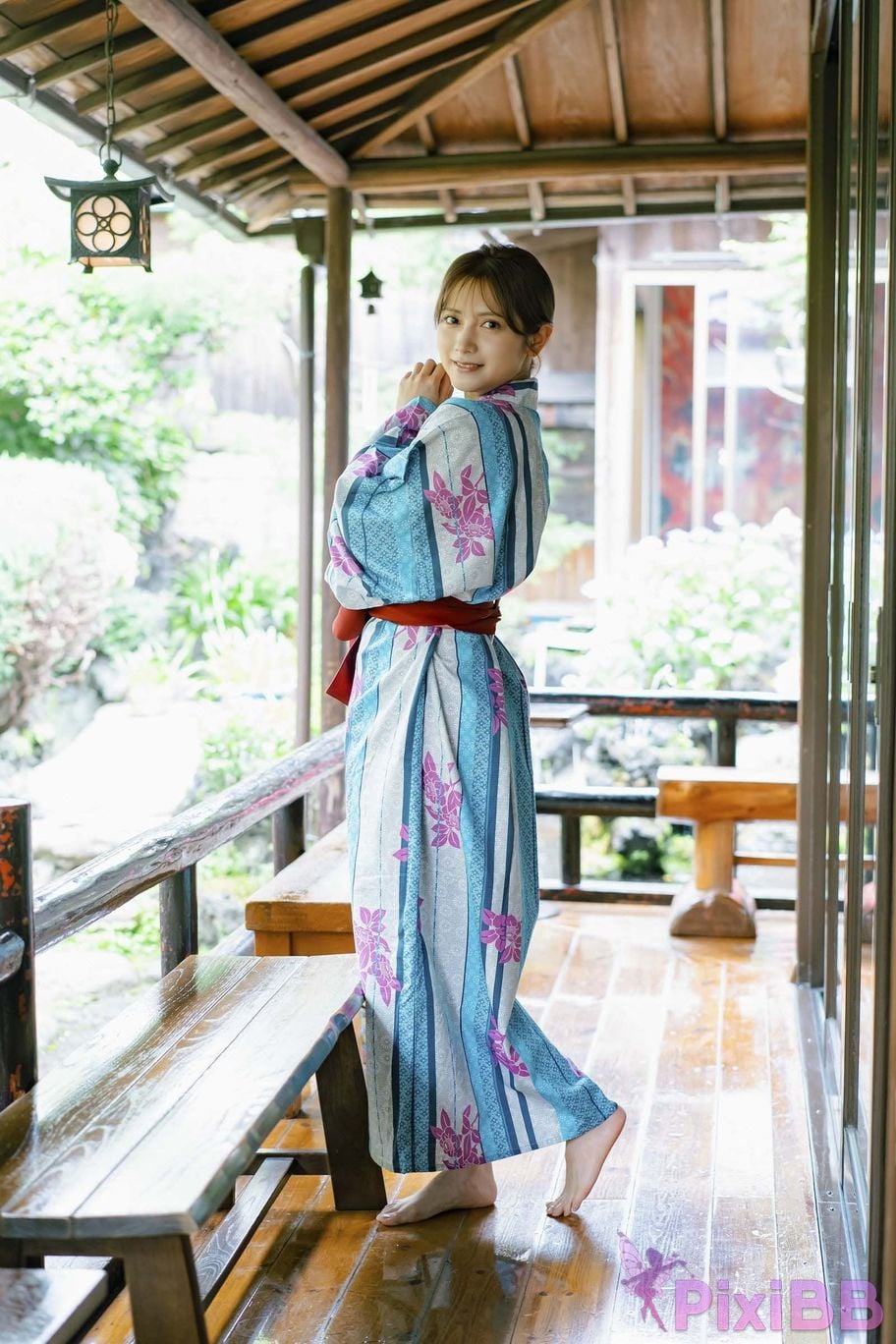 Japanese Idol Momotsuki Nashiko Shiko DMM Limited edition digital photo book The secret under yukata PixiBB.COM 002