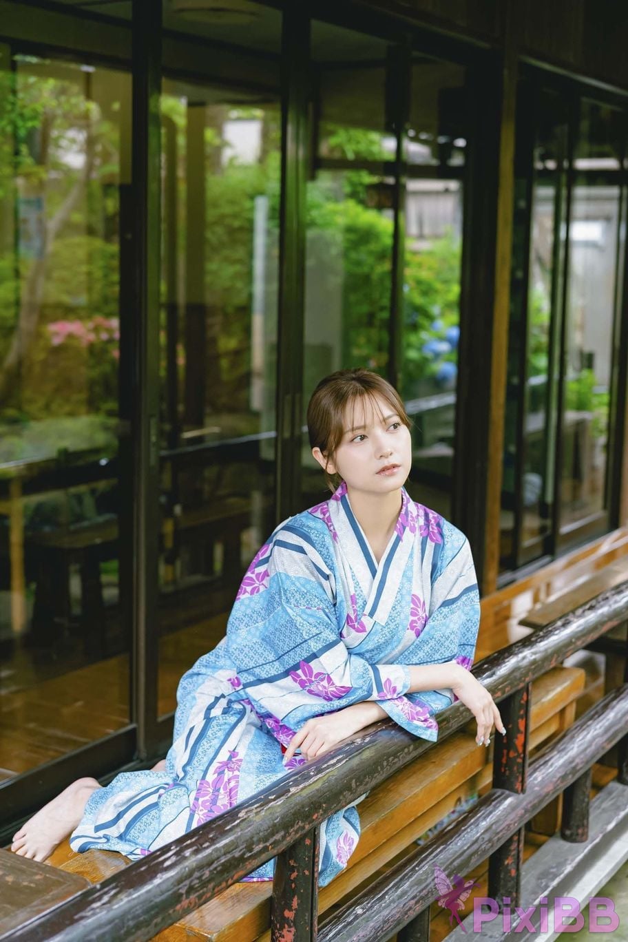 Japanese Idol Momotsuki Nashiko Shiko DMM Limited edition digital photo book The secret under yukata PixiBB.COM 003