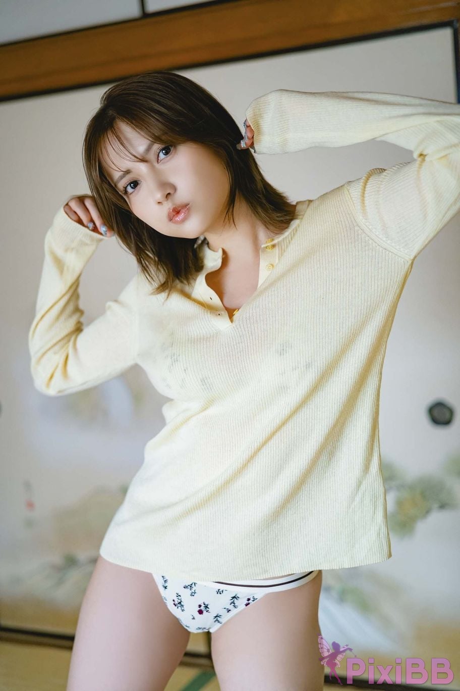 Japanese Idol Momotsuki Nashiko Shiko DMM Limited edition digital photo book The secret under yukata PixiBB.COM 018