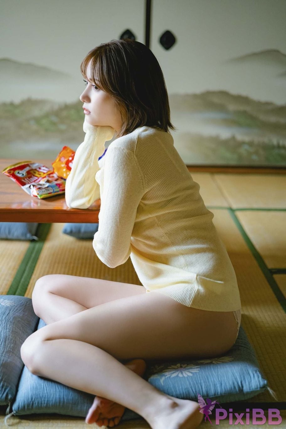 Japanese Idol Momotsuki Nashiko Shiko DMM Limited edition digital photo book The secret under yukata PixiBB.COM 019
