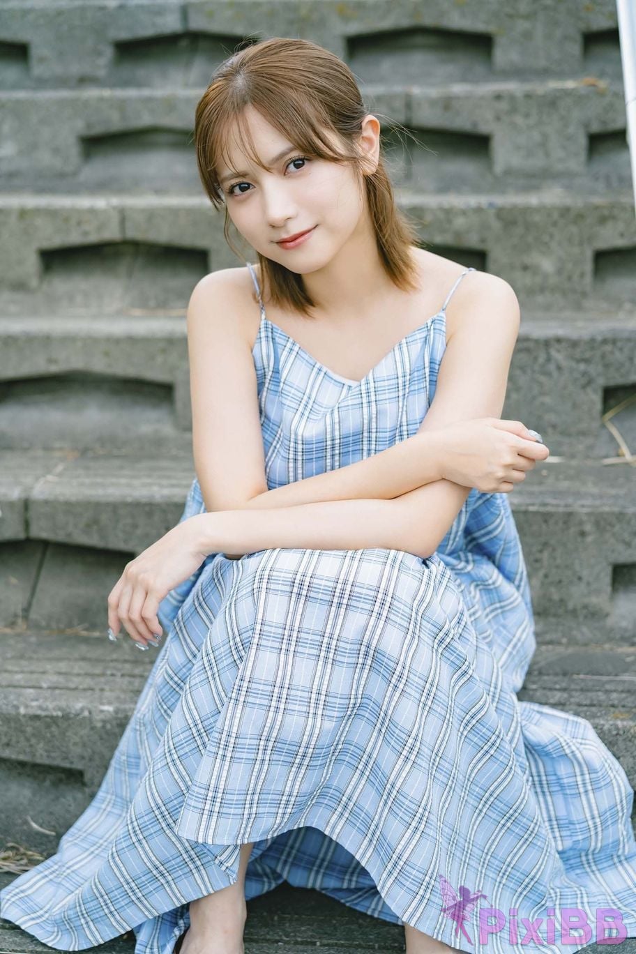 Japanese Idol Momotsuki Nashiko Shiko DMM Limited edition digital photo book The secret under yukata PixiBB.COM 036