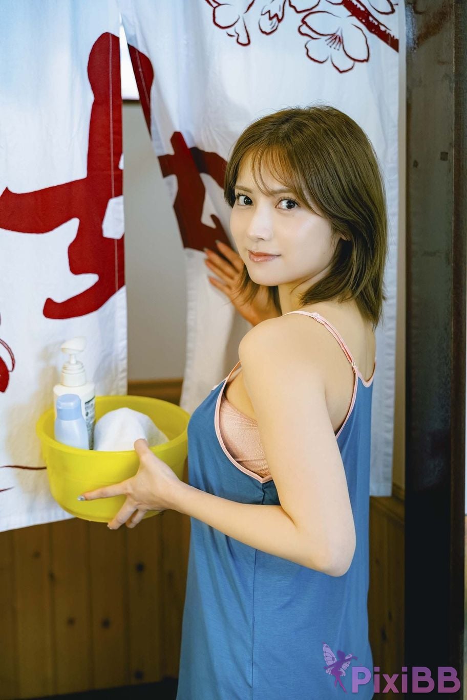 Japanese Idol Momotsuki Nashiko Shiko DMM Limited edition digital photo book The secret under yukata PixiBB.COM 049