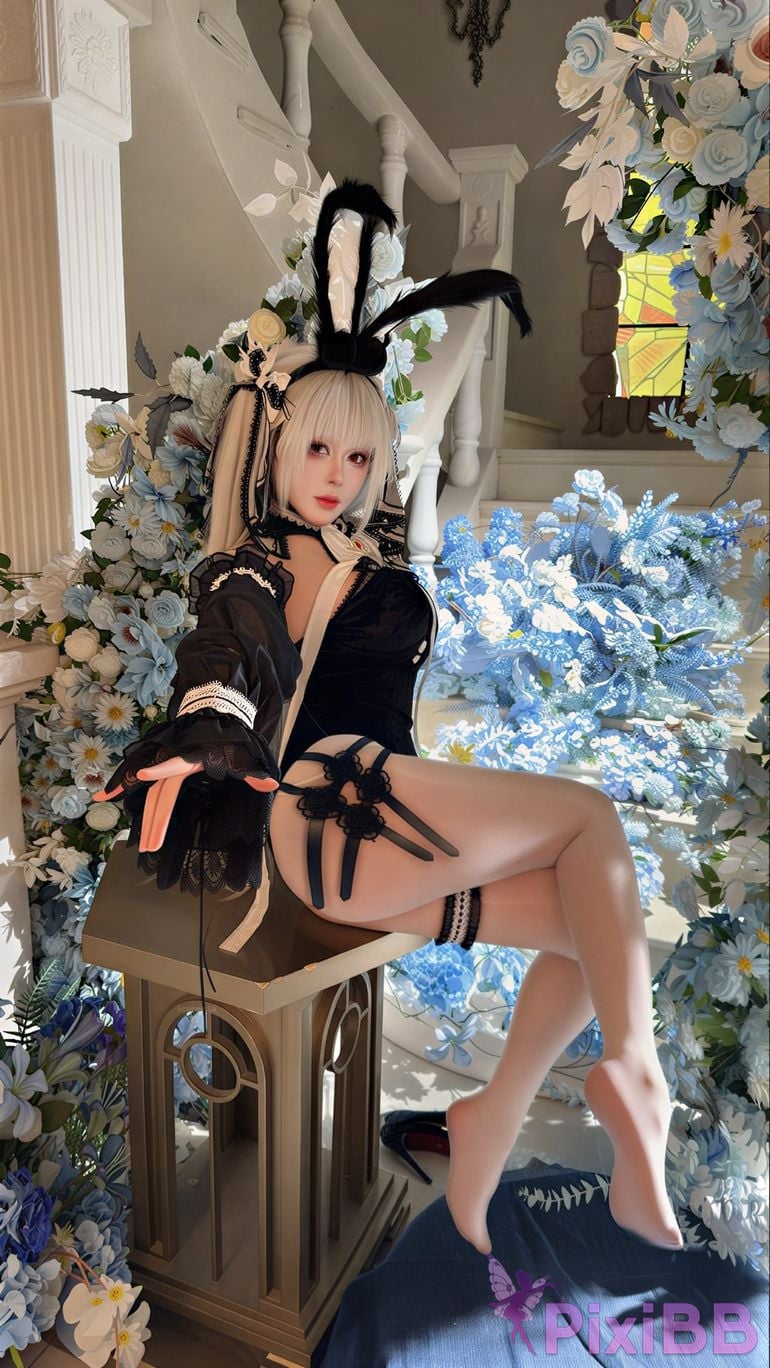 Cosplayer Nine words Blue Route Scary Bunny PixiBB.COM 024