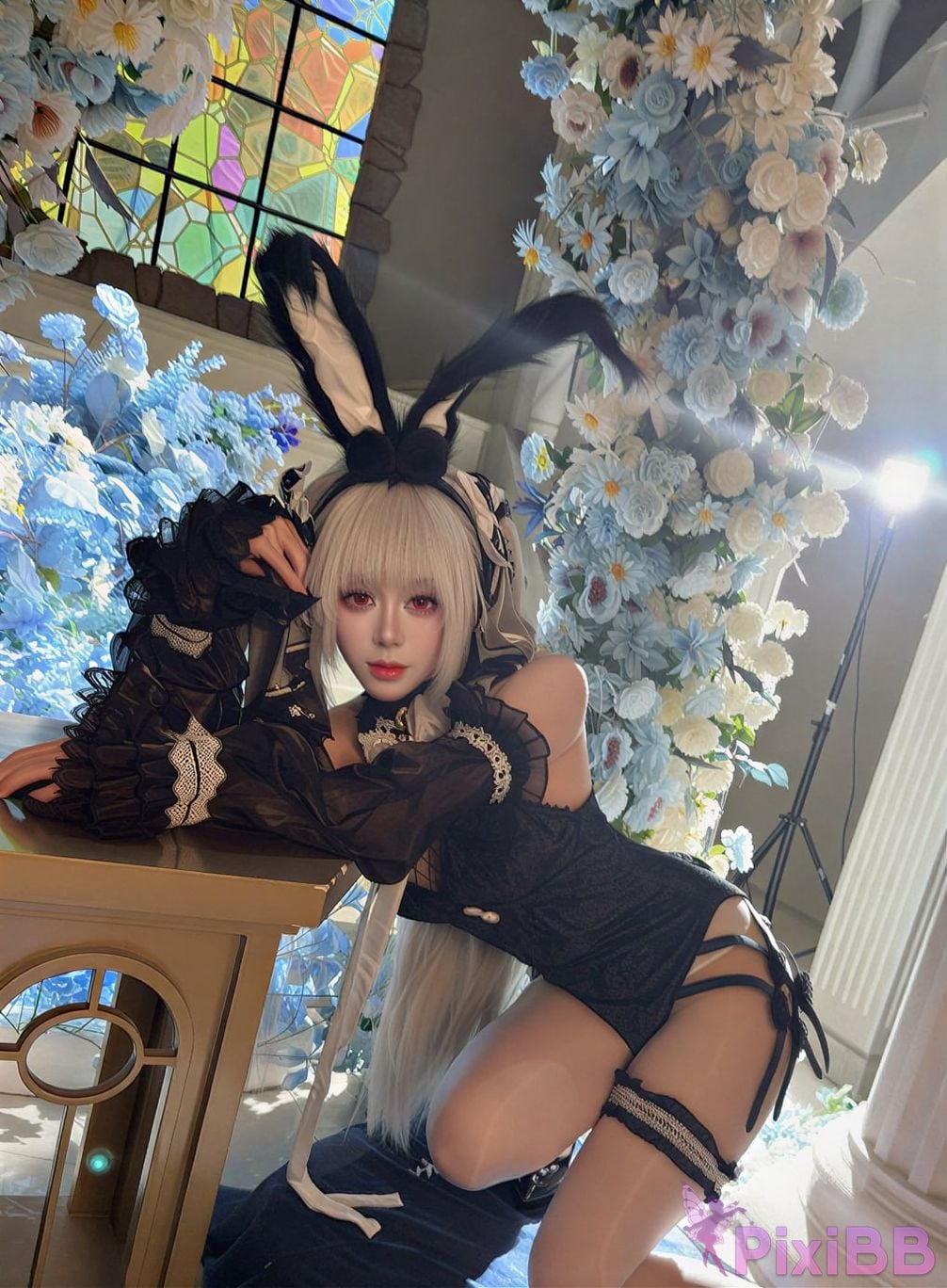 Cosplayer Nine words Blue Route Scary Bunny PixiBB.COM 025