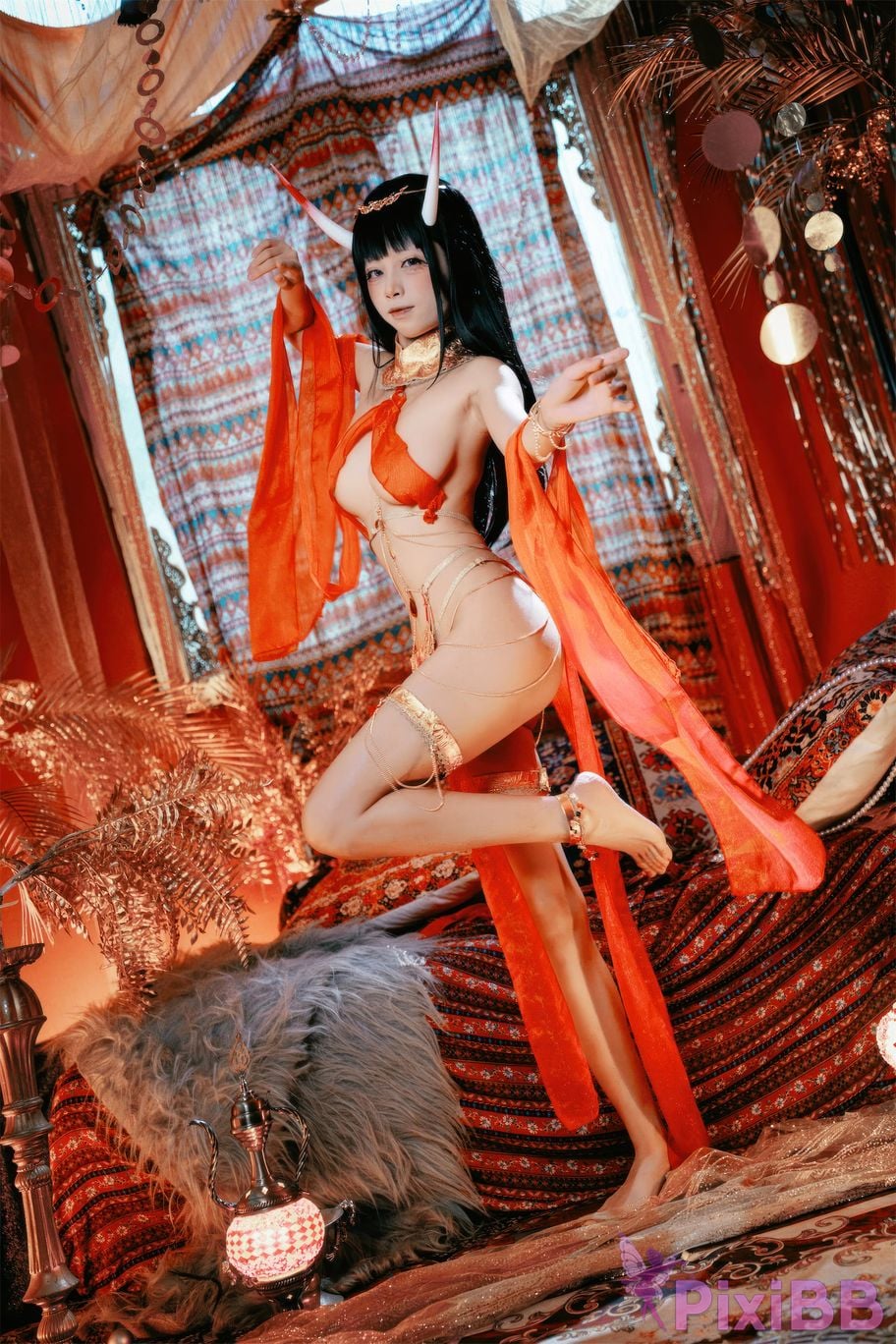 Cosplayer san wu ren xing Blue Route Noshiro Dancer PixiBB.COM 018