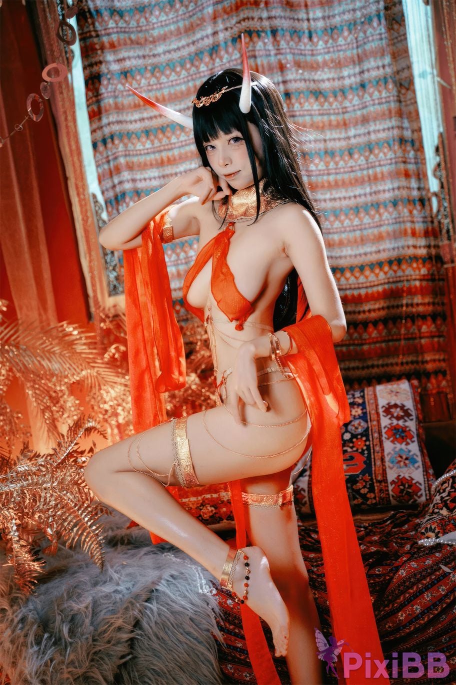 Cosplayer san wu ren xing Blue Route Noshiro Dancer PixiBB.COM 021