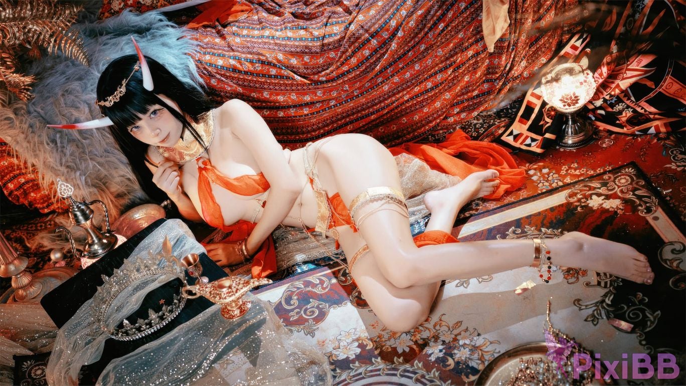 Cosplayer san wu ren xing Blue Route Noshiro Dancer PixiBB.COM 040