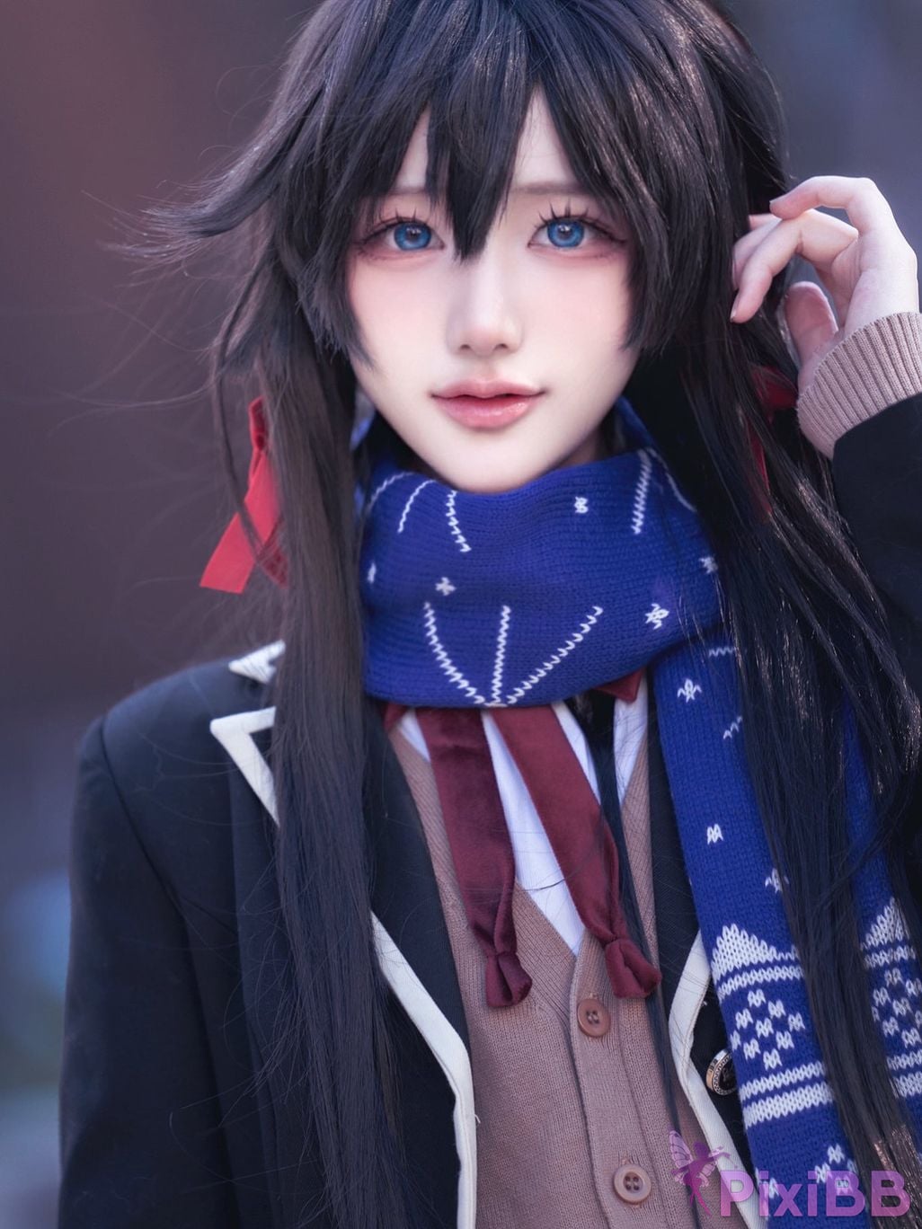 Cosplayer you ai Youmeko Yukinoshita Yukino jk uniform PixiBB.COM 002