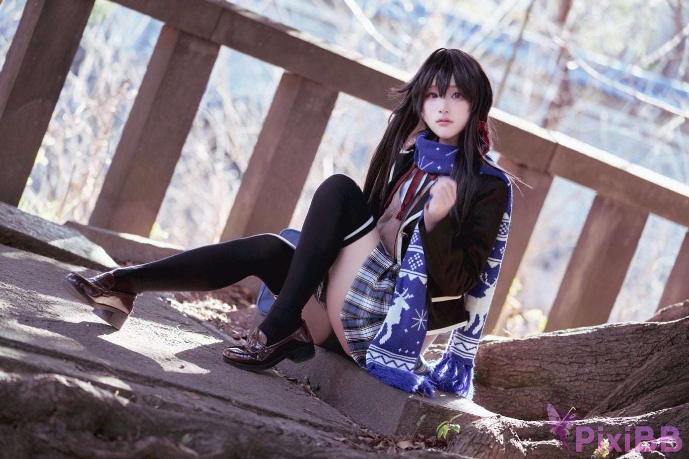 Cosplayer you ai Youmeko Yukinoshita Yukino jk uniform PixiBB.COM 004