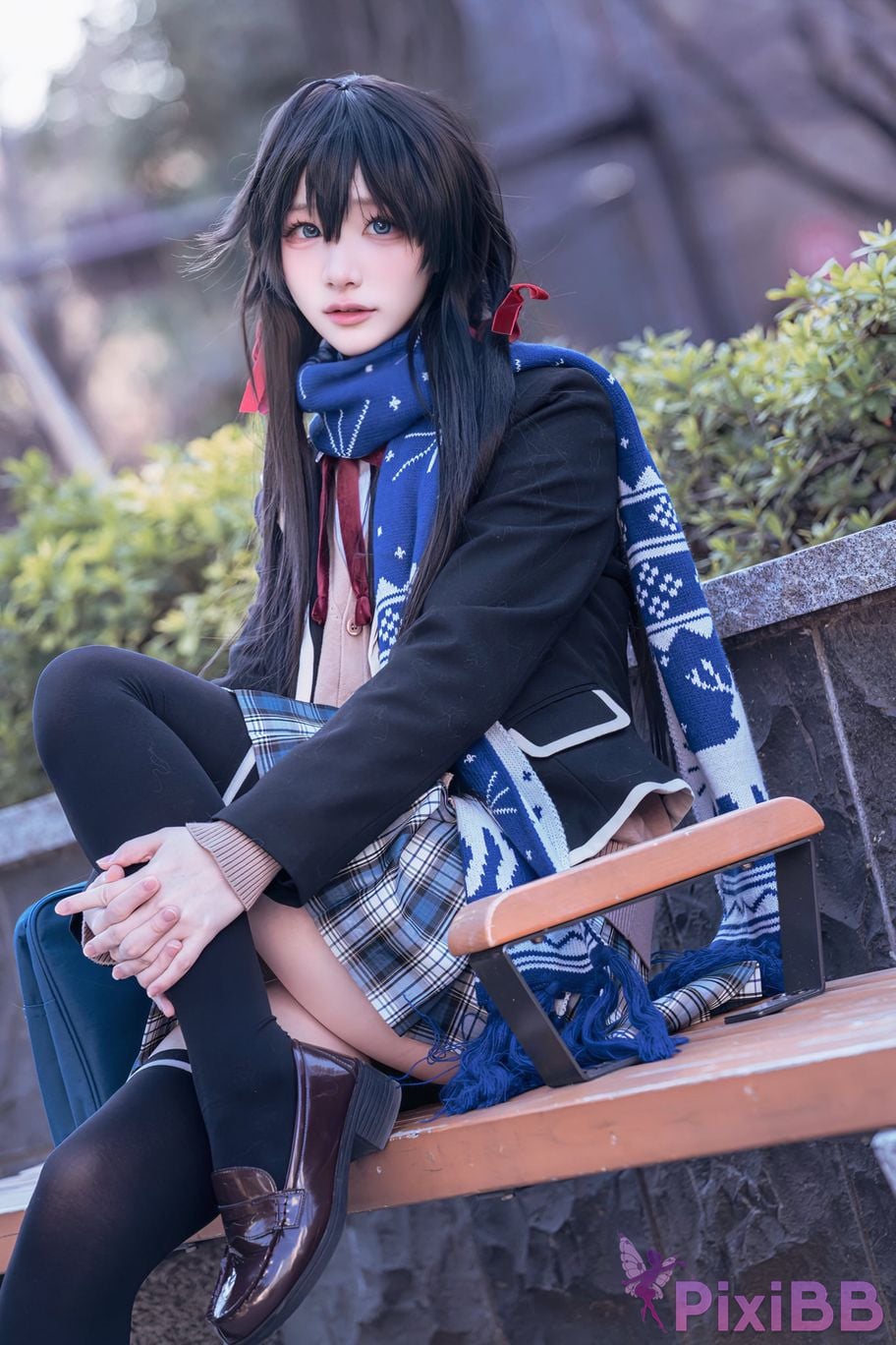 Cosplayer you ai Youmeko Yukinoshita Yukino jk uniform PixiBB.COM 006