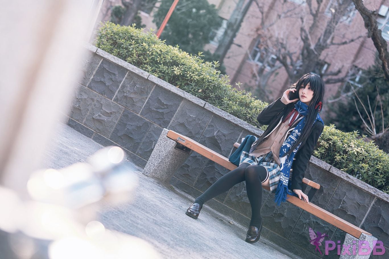 Cosplayer you ai Youmeko Yukinoshita Yukino jk uniform PixiBB.COM 007