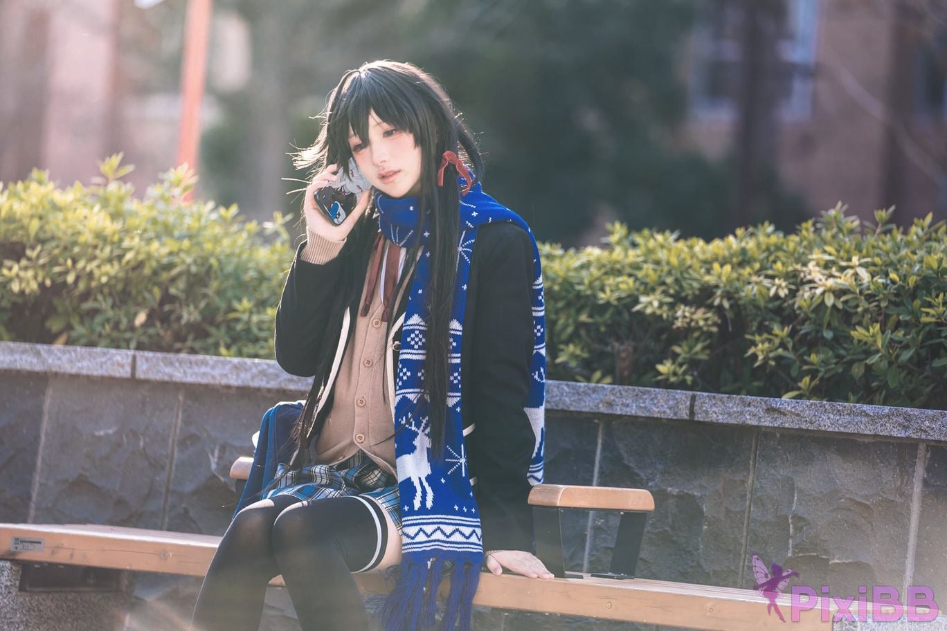 Cosplayer you ai Youmeko Yukinoshita Yukino jk uniform PixiBB.COM 008