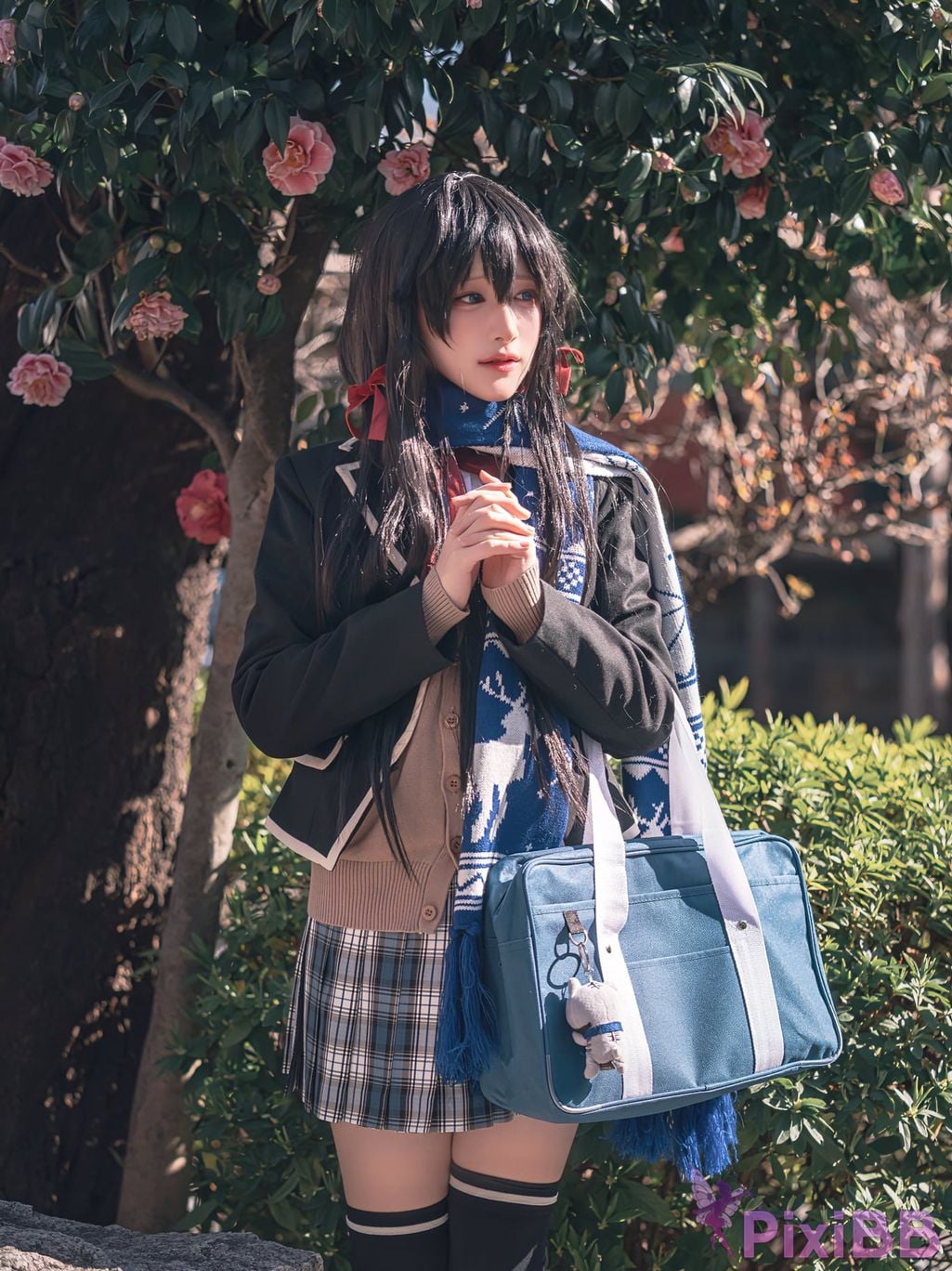 Cosplayer you ai Youmeko Yukinoshita Yukino jk uniform PixiBB.COM 009
